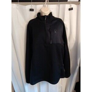 SPYDER ACTIVE Gait Half Zip Men's Jacket Large Black Sz Lg